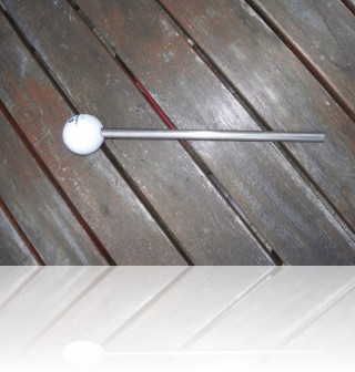 Piquets inox avec balle de golf